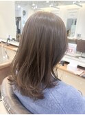 ミディアムレイヤー 秋カラー オリーブグレー【横浜】k