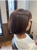 ハイライトショートボブ【ハイライト、ボブ、花園、円町、太秦】