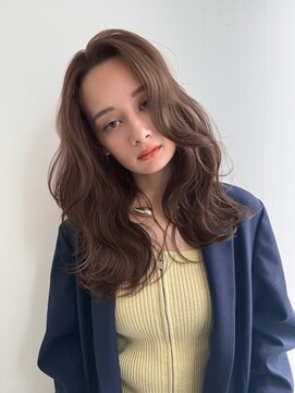 コート 表参道(Cote) ロングレイヤー艶髪美髪 小顔 似合わせ ブラウンカラー 骨格補正