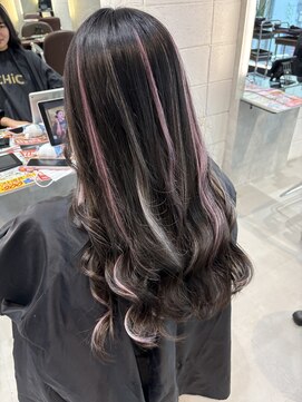 ヘアーメイクチック(HAIR MAKE CHiC) エクステハイライトデザインカラー