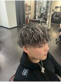 緩めツイストスパイラルパーマ波巻きパーマメンズパーマ20代30代