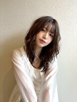 リト(riTo) くびれヘアアプリコットオレンジ夏ハイライトカラー