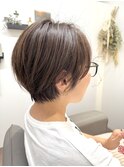 大人可愛い30代40代50代◎大人ナチュラルマッシュショートボブ