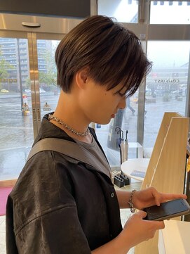 コワファースト 大分(COIFF1RST) メンズショート/ハンサムショート/グレージュ/センター