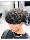 広島メンズ/メンズパーマ/波巻きパーマ