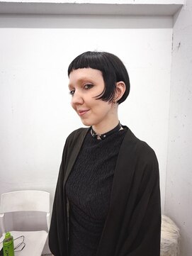 クク 渋谷(QUQU) ボブ　ナチュラル　黒