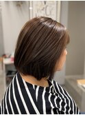 白髪ぼかし/小顔に見せるヘア/ココアベージュ/京橋