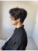 20代30代40代◎刈り上げセンターパートフェザーパーマ