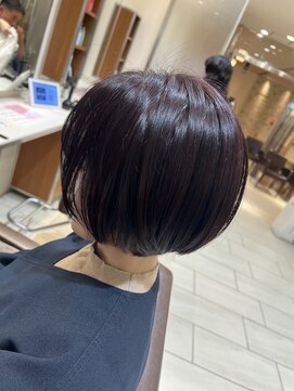 ピークアブー アヴェダ アトレ恵比寿(PEEK-A-BOO AVEDA) ボブ×ダークパープル