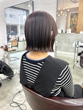 アペロ 柏(Apero) 切りっぱなしボブ/外ハネ/縮毛矯正/アッシュ/柏美容室/韓国/学割