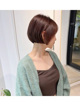 ラキング ギンザ トウキョウ(LAKING GINZA) ピンクベージュ/アンブレラカラー/クールショート/前髪/銀座