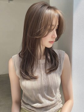 トーン 上大岡(tone.) ミディアムレイヤー”レイヤーカット*髪質改善*ベージュブラウン