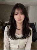 大分韓国かき上げレイヤーカット大人レイヤー顔まわりレイヤー