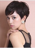ベリーショート/耳だしショート/ピクシーカット/40代50代60代34