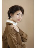 【keep hair design　三橋】　斜めバング×マニッシュショート