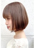 30代40代人気 お手入れ簡単丸みが可愛いボブ