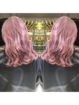 トルネード(TORNADO) 外国人風韓国風ハイトーンカラー ピンクアッシュ ヨシンモリ