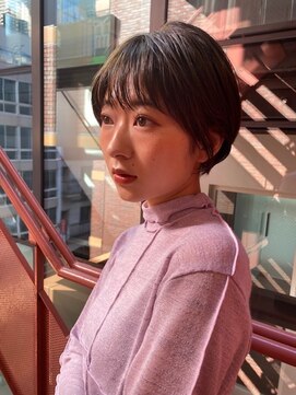 アリエッタ ギンザツー(ARIETTA GINZA2) ミニボブ イヤリングカラー ラベンダー ショートウルフ/髪質改善