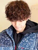 キャンバス バイ ネオリーブ 横浜西口(Canvas by neo.)&nbsp;波巻きプードルパーマ マッシュ 波巻きパーマ 刈り上げ