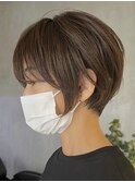 ショコラアッシュベージュカラーボブ大人ショートボブショート