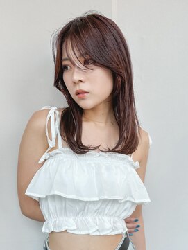 ジョエミバイアンアミ(joemi by Un ami) ★くびレイヤーエモージュ前髪薄めバング小顔カット大人ガーリー