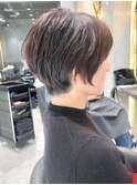 前髪パーマアッシュカラーレイヤーロンググレーベージュ[大宮]