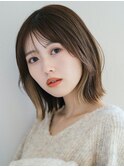 似合わせ イメチェンヘアスタイル ハッシュカット フルバング
