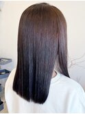 20代30代40代髪質改善ショコラブラウン艶感ストレート透明感