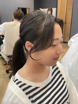 アルター(aL ter) 【顔周りカット×ブラウン】シアーカラー/姫カット/鎌取／林愛華