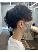 ウルフパーマ波巻きパーマツイストスパイラルパーマ 奥東 巧真