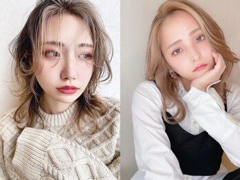 シエル 難波店(CIEL)の写真/【なんば21番出口10秒】話題のブリーチなしダブルカラー★ダメージは抑えて透明感抜群に♪オージュア取扱い