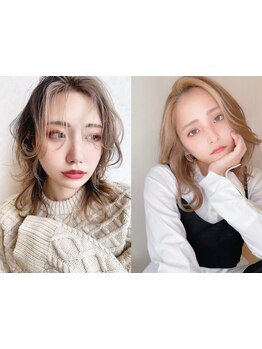 【なんば21番出口10秒】話題のブリーチなしダブルカラー★ダメージは抑えて透明感抜群に♪オージュア取扱い