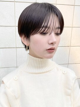 レターバイノベル(letter by novel) 大人ショートボブ黒髪ショートカットマッシュショート前髪あり