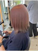 ブリーチカラーオレンジピンク