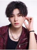 【ツイストスパイラル】無造作 刈り上げ センターパート