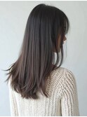 簡単スタイリング/暗めカラー/ダークアッシュ/グレージュ