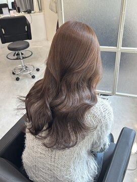 マーシュ 梅田(marshu) 柔らかグレージュ / ブリーチなしダブルカラー°○