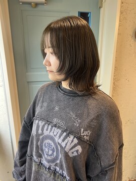 ペピンバイメルシー(pepin by merci.) ＊ レイヤーボブ  オリーブグレージュ