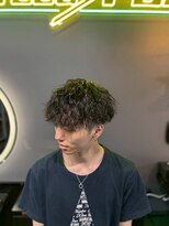 グリーディーフォックス 三軒茶屋(GreedyFOX)&nbsp;波巻き/マッシュパーマ/ウルフ/ハイライト<理容室>三軒茶屋