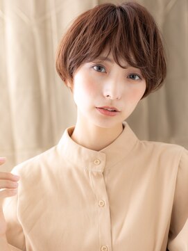 カバーヘア ブリス 上尾西口店(COVER HAIR bliss) ココアブラウン似合わせカットマッシュショートY上尾30代40代