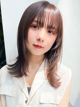 ヘアーブリーズ(hair breeze) 20代30代くびれレイヤーカット大人前髪夏カラー秋カラー