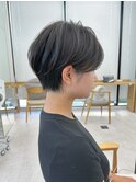 ショート/オリーブカラー/髪質改善/白髪ぼかし/小顔