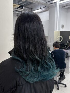 アライブ ハラジュク(ALIVE harajuku) ブリーチインナーバレイヤージュグラデーションカラー夕貴