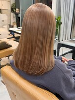 シエル バイ ケンジ 登戸 生田(CIEL by KENJE)&nbsp;ブリーチありダブルカラーハイトーンベージュ