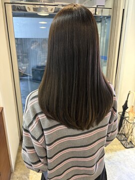 セブンベルベット(7 Velvet) カーキグレージュ/髪質改善カラー/グレージュ　【博多】