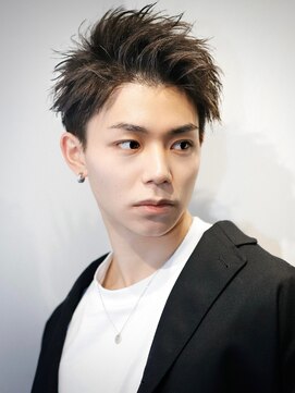 リップス 池袋(LIPPS) 刈り上げツーブロックかき上げアップバング