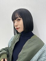 アイトーキョーエス 渋谷(AI TOKYO S)&nbsp;ワンホンレイヤー/ミルクティーブロンド/ダークブルー/ボブ