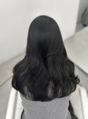 ブルーブラック グレージュ 透明感カラー