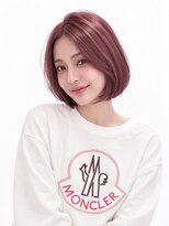キャロル(CAROL)&nbsp;高松美容室｜艶感ローズピンク×韓国ボブ