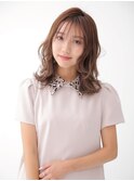 ラフカール×透け感カラー